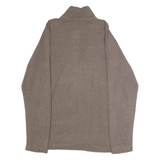 NAUTICA Mens Jumper Brown 1/4 Zip Tight Knit M