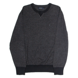 NAUTICA Mens Jumper Grey Crew Neck Tight Knit L
