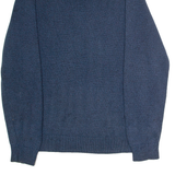 NAUTICA Mens Jumper Blue Button Neck Chunky Knit L