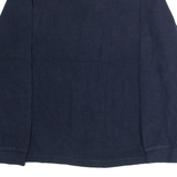 CHAPS Mens Jumper Blue 1/4 Zip Tight Knit XL