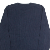 NAUTICA Mens Jumper Blue Crew Neck Chunky Knit XL