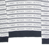 TOMMY HILFIGER Womens Patterned Jumper White Crazy Pattern Crew Neck XS