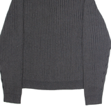 CALVIN KLEIN JEANS Mens Jumper Grey 1/4 Zip Chunky Knit XL