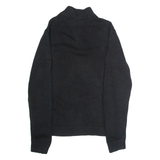 CHAPS Mens Jumper Black 1/4 Zip Tight Knit M