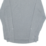 NIKE Mens Sweatshirt Grey 1/4 Zip S
