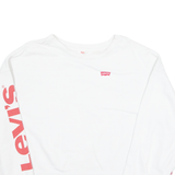 LEVI'S Womens Sweatshirt White L