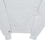 CHAMPION Womens Sweatshirt Grey 1/4 Zip M