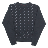 CHAMPION All Over Print Mens Sweatshirt Black S