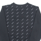 CHAMPION All Over Print Mens Sweatshirt Black S