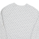 CHAMPION REVERSE WEAVE All Over Print Mens Sweatshirt Grey M