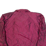 ON YOUR MARK Ruched Sleeves Womens Shell Jacket Red 90s M