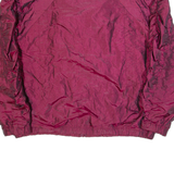 ON YOUR MARK Ruched Sleeves Womens Shell Jacket Red 90s M