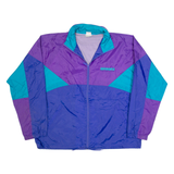 BROOKS Womens Coach Jacket Blue 90s USA Colourblock XL