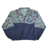 JOFF Lightweight Mens Jacket Blue 90s Crazy Pattern L