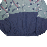 JOFF Lightweight Mens Jacket Blue 90s Crazy Pattern L