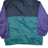 FREEHAND Mens Rain Jacket Green 90s USA Colourblock L