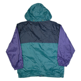 FREEHAND Mens Rain Jacket Green 90s USA Colourblock L