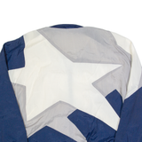 AVAIT SPORTIF Mens Shell Jacket Blue 90s Colourblock L