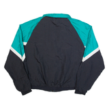 HILTON Mens Shell Jacket Black 90s Colourblock XL