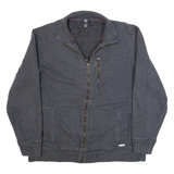 CALVIN KLEIN Mens Track Jacket Grey L