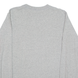REEBOK NFL Green Bay Packers Mens T-Shirt Grey Long Sleeve USA M