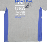 NAUTICA USA Mens T-Shirt Grey L