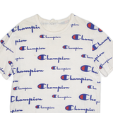 CHAMPION All Over Print Mens T-Shirt White M