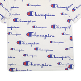 CHAMPION All Over Print Mens T-Shirt White M