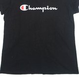 CHAMPION Womens T-Shirt Black L