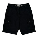 Urban Pipeline Cargo Shorts - 30″ Waist Black Cotton