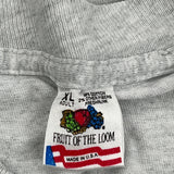 Umass Basketball Fruit Of The Loom Single Stitch T-Shirt - XL Grey Cotton