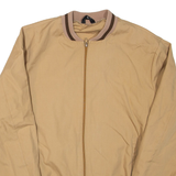 Mens Bomber Jacket Beige M