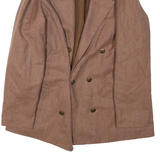 NOVALUX Mens Blazer Jacket Brown Wool M