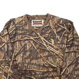 GAMEHIDE Tree Print Mens Pullover Jacket Brown M