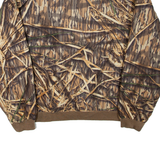 GAMEHIDE Tree Print Mens Pullover Jacket Brown M