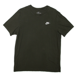 NIKE Mens T-Shirt Green Crew Neck M