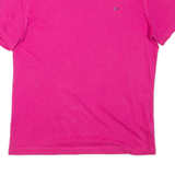 TOMMY HILFIGER Womens T-Shirt Pink Crew Neck XS