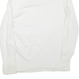 FK Mens T-Shirt White Long Sleeve Collared L
