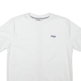 FILA Mens T-Shirt White Crew Neck M