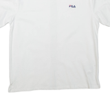 FILA Mens T-Shirt White Crew Neck M