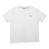 FILA Mens T-Shirt White Crew Neck M