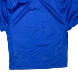 NIKE Womens Football Shirt Jersey Blue V-Neck L