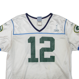 REEBOK X NFL Green Bay Packers Womens Jersey White USA V-Neck 2XL