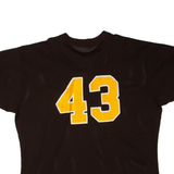 RUSSELL ATHLETIC Mens Jersey Brown Button Neck XL