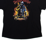 STEDMAN Feuerwehr Mens Band T-Shirt Black L