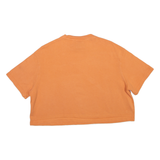 NIKE Cropped Womens T-Shirt Orange L