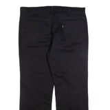 LEVI'S Sta-prest Womens Trousers Black Regular Straight W40 L29