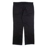 LEVI'S Sta-prest Womens Trousers Black Regular Straight W40 L29