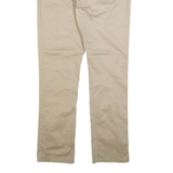 DICKIES Womens Trousers Beige Slim Straight W34 L32
