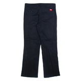 DICKIES Womens Trousers Black Relaxed Straight W31 L29
